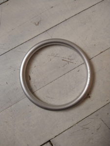 RS kroužek stříbrný matný